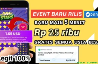 Ilustrasi aplikasi penghasil saldo DANA Gratis 2025. (Foto: Canva/kanal Youtube Gratis Tutorial)