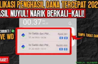 Ilustrasi aplikasi penghasil saldo DANA Gratis 2025. (Foto: Canva/kanal Youtube Imam Al-Ummara)