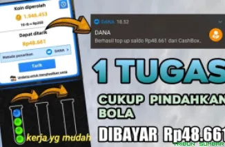 Ilustrasi aplikasi penghasil saldo DANA Gratis 2025. (Foto: Canva/kanal Youtube Tasua Official)