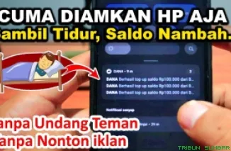 Ilustrasi aplikasi penghasil saldo DANA Gratis 2025. (Foto: Canva/kanal Youtube Oky Project)