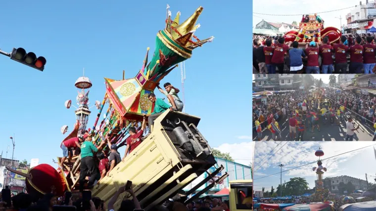 Prosesi Tabuik Naiak Pangkek Ramai Pengunjung