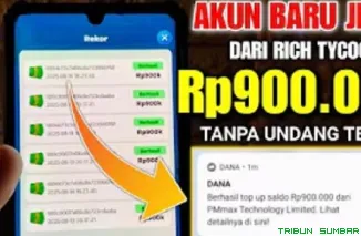 Ilustrasi aplikasi penghasil saldo DANA Gratis 2025. (Foto: kanal Youtube Jarwo Kuat)