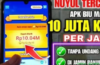 Ilustrasi aplikasi penghasil saldo DANA Gratis 2025. (Foto: kanal Youtube Jarwo Kuat)