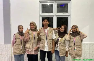 Mahasiswa KKN Unand di Nagari Campago. (Foto: Ist)