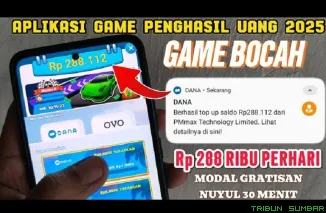 Ilustrasi aplikasi penghasil saldo DANA Gratis 2025. (Foto: kanal Youtube @GenZCuanID)