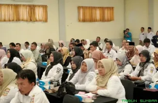 Kegiatan Optimalisasi Pengelolaan Zakat Nagari se-Kabupaten Solok Selatan di Hotel Pesona Alam Sangir. (Foto: Ist)