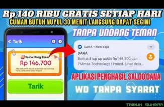 Ilustrasi aplikasi penghasil saldo DANA Gratis 2025. (Foto: kanal Youtube @GenZCuanID)