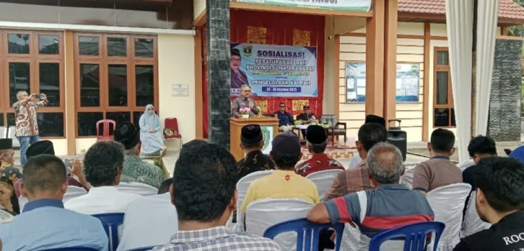 H. Muzli M. Nur, S.Pd. sosialisasikan Perda No 1 tahun 2025,&quot;Sampah Bisa Jadi Penghasilan Keluarga&quot;