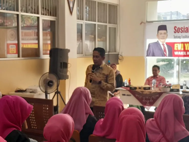 Sosper Evi Yandri  No.9 Tahun 2018 tentang Narkoba Dihadiri 150 Warga dan Siswa Sekolah