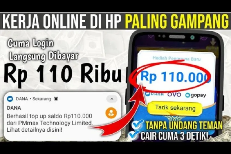 Ilustrasi aplikasi penghasil saldo DANA Gratis 2025. (Foto: kanal Youtube @caradapatuangterbaru)