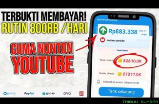 Ilustrasi aplikasi penghasil saldo DANA Gratis 2025. (Foto: kanal Youtube @caradapatuangterbaru)