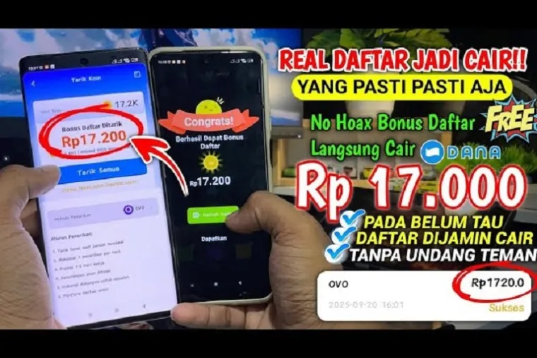 Ilustrasi aplikasi penghasil Uang 2025. (Foto: kanal Youtube @caradapatuangterbaru)