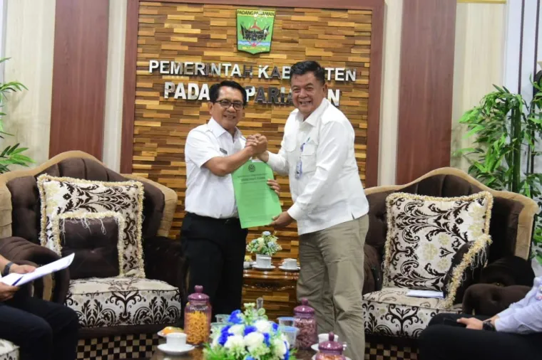 Bupati Padang Pariaman Terima Audiensi Kepala Pusdal Wilayah Sumatera, Bahas Pembenahan TPA Ladang Laweh