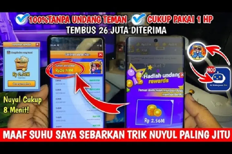 Ilustrasi aplikasi penghasil saldo DANA Gratis 2025. (Foto: kanal Youtube @caradapatuangterbaru)