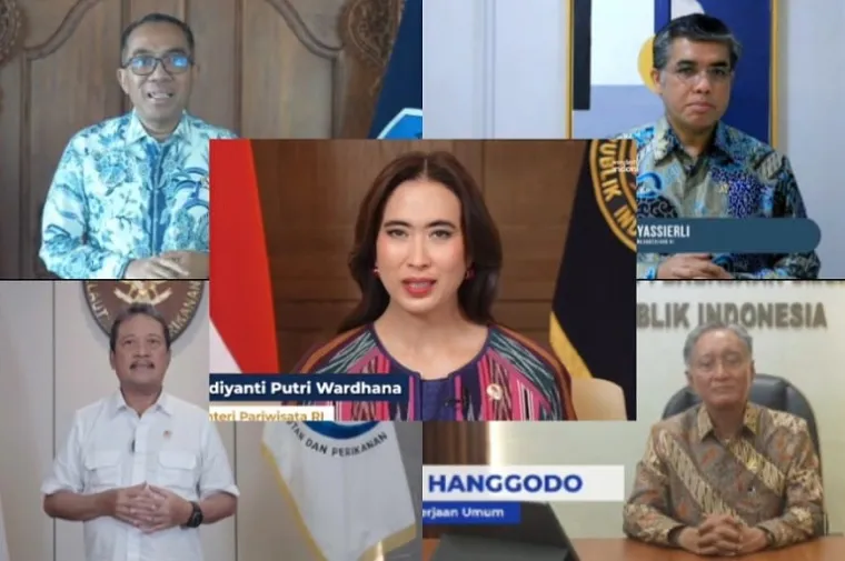 Para pejabat nasional memberikan dukungan penuh terhadap Minang Geopark Run 2025 di Bukittinggi, ajang sport tourism yang memadukan keindahan alam dan budaya Minangkabau. (Foto: Ist)