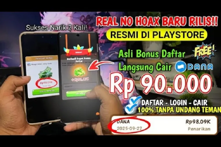 Ilustrasi aplikasi penghasil Uang 2025. (Foto: kanal Youtube @caradapatuangterbaru)