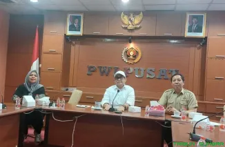 Ketua Panitia HPN 2026, Zulmansyah Sekedang, memimpin persiapan Kick Off HPN 2026 Banten yang akan digelar di Alun-alun Kota Serang. (Foto: Ist)
