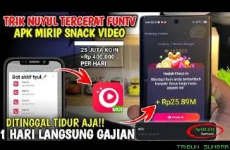Ilustrasi aplikasi penghasil saldo DANA Gratis 2025. (Foto: kanal Youtube @caradapatuangterbaru)