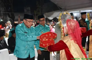 Wakil Wali Kota Padang Maigus Nasir menghadiri pembukaan MTQ Nasional ke-41 Tingkat Provinsi Sumatera Barat di Lapangan Kantin Wirabraja, Bukittinggi. (Foto: Ist)