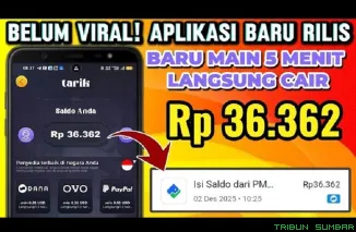 Ilustrasi Aplikasi Penghasil Uang Terbaru. (Foto: Kanal youtube @peluangcuanid)