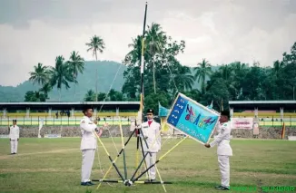 Pembukaan secara resmi SMANTRI SMART CUP ke-9 di GOR Rimbo Tangah, Senin (19/1/2026). (Foto: Ist)