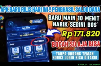 Ilustrasi Aplikasi Penghasil Uang Terbaru. (Foto: Kanal youtube @peluangcuanid)