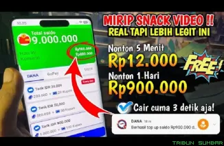 Ilustrasi Aplikasi Penghasil Uang Terbaru. (Foto: Kanal youtube @PenuhinDompet)