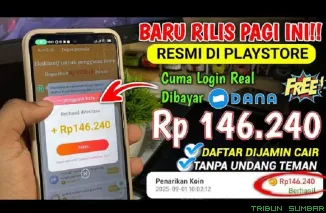 Ilustrasi Aplikasi Penghasil Uang Terbaru. (Foto: Kanal youtube @PenuhinDompet)