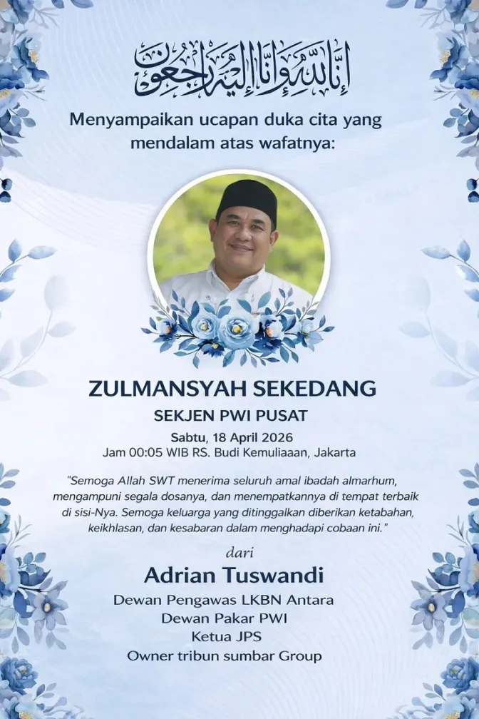 Banner Sekjen PWI Pusat