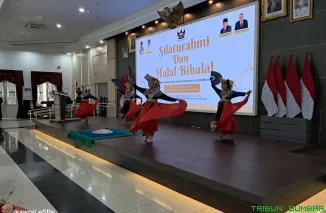Suasana Halal Bihalal Solok Saiyo Sakato (S3) Sumbar di Auditorium Gubernuran Padang. (Foto: Ist)