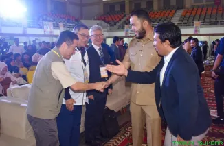 Wali Kota Padang Fadly Amran membuka program kerja sama pendidikan Taiwan--Indonesia di Politeknik Negeri Padang. (Foto: Ist)