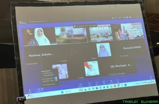 Anggota DPR RI Nevi Zuairina menyampaikan sambutan secara daring dalam kegiatan RAT INKOSSUMA 2025 di Semarang. (Foto: Ist)