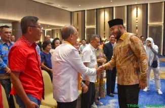 Wali Kota Padang Fadly Amran menghadiri kegiatan Pemberkahan Awal Tahun 2026 yang digelar Yayasan Buddha Tzu Chi Indonesia di Mercure Hotel Padang. (Foto: Ist)