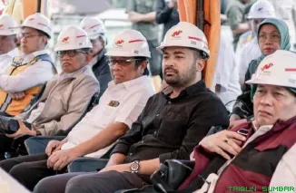 Anggota Komisi V DPR RI Zigo Rolanda meninjau Bendungan Batang Kuranji di Sumbar dan menekankan percepatan penanganan pascabencana serta sinkronisasi proyek infrastruktur. (Foto: Ist)