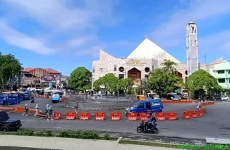 Kawasan air mancur Pasar Raya Padang. (Foto: Ist)
