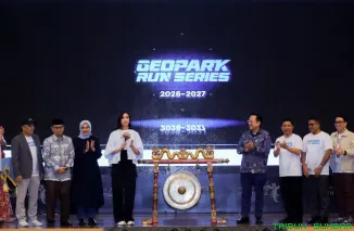 Peluncuran Geopark Run Series di Gedung Sapta Pesona, Kementerian Pariwisata Republik Indonesia, Jakarta, Jumat (22/5/2026). (Foto: Ist)