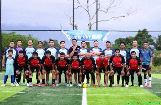Tim Minangkabau Airport FC disaat sesi latihan rutin menjelang Turnamen Mini Soccer JPS Cup 2026 di Padang, Senin (25/5/2026). (Foto: Ist)