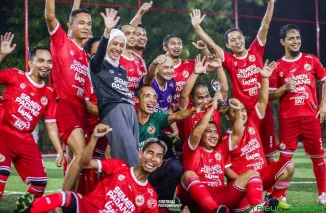 Para pemain Humas FC Semen Padang saat melakukan persiapan menjelang Turnamen Minisoccer JPS Cup 2026 di Padang, Sabtu (23/5/2026). (Foto: Ist)