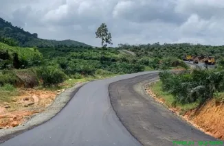Proyek jalan tembus Solok Selatan--Dharmasraya, Selasa (5/5/2026). (Foto: Ist)
