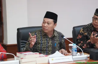 Anggota Kompolnas periode 2020-2024 Mohammad Dawam saat memberikan keterangan terkait evaluasi kepemimpinan Pengurus Besar Nahdlatul Ulama (PBNU) menjelang Muktamar NU ke-35, di Jakarta, Kamis (28/5/2026). (Foto: Ist)