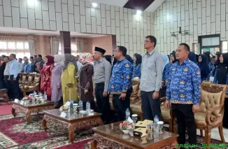 Kegiatan Sosialisasi Peningkatan Prestasi Kabupaten Solok Selatan Melalui Penguatan Kinerja Sumber Daya Manusia di Aula Sarantau Sasurambi, Rabu (20/5/2026). (Foto: Ist)