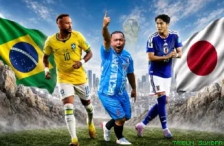Ilustrasi pertandingan antara Brasil dan Jepang di Piala Dunia 2026. (Foto: Ist)