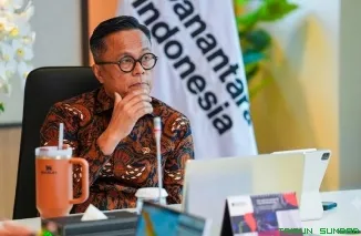 Kepala BP BUMN sekaligus COO Danantara Dony Oskaria memberikan keterangan terkait konsolidasi aset perhotelan milik BUMN, Jakarta, Jumat (26/6/2026). (Foto: Ist)