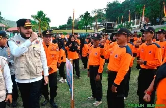 Wali Kota Padang Fadly Amran membuka Jambore Kelompok Siaga Bencana (KSB) Kota Padang Tahun 2026 di ABG Water Park, Jumat (12/6/2026). (Foto: Ist)