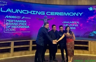 Suasana acara peluncuran resmi MotoGP Pertamina Grand Prix of Indonesia 2026 di Jakarta, Kamis (18/6/2026). (Foto: Ist)