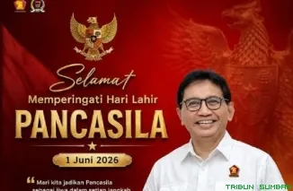 Wakil Ketua DPRD Kota Padang Mastilizal Aye mengajak masyarakat menjadikan Pancasila sebagai pedoman dalam kehidupan sehari-hari pada peringatan Hari Lahir Pancasila 1 Juni 2026. (Foto: Ist)