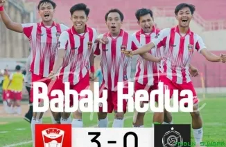 Wali Kota Padang, Fadly Amran, memberikan dukungan langsung kepada skuad PSP Padang saat menghadapi ASIOP Jakarta pada laga terakhir Grup H Liga 4 Nasional di Stadion Utama Sultan Agung, Bantul, Yogyakarta. (Foto: Ist)