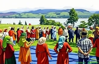 Rombongan Perkumpulan Keluarga Perantau Wilayah Lengayang (PKPWL) saat Safari Dakwah Alam di Objek Wisata Sianik, Alahan Panjang, Ahad (31/5/2026). (Foto: Ist)