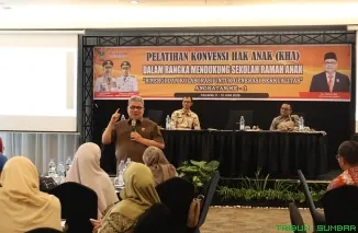 Ketua DPRD Sumatera Barat, Muhidi, saat menghadiri Pelatihan Konvensi Hak Anak (KHA) di Padang, Kamis (11/6/2026). (Foto: Ist)