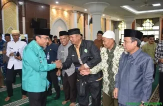 Suasana Tabligh Akbar dalam rangka memperingati Tahun Baru Islam 1448 Hijriah di Masjid Nurul Agung Nurul Iman, Padang, Jumat (19/6/2026). (Foto: Ist)